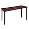 Regency Kee Folding Tables, 60 W, 24 L, 29 H, Wood, Metal Top, Mahogany MTF6024MHBK - alternate 1